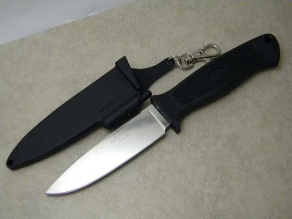 A.G. Russell USA ATS-34 Fixed Blade Knife in Locking Sheath 