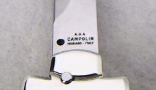 NEW A.G.A. CAMPOLIN 9" MALTESE SANTOS MAHOGANY WOOD  MODIFIED BAYONET BLADE NICKEL SILVER BOLSTERS 