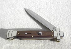 NEW A.G.A. CAMPOLIN 9" MALTESE SANTOS MAHOGANY WOOD  MODIFIED BAYONET BLADE NICKEL SILVER BOLSTERS 