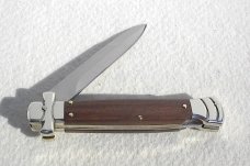 NEW A.G.A. CAMPOLIN 9" MALTESE SANTOS MAHOGANY WOOD  MODIFIED BAYONET BLADE NICKEL SILVER BOLSTERS 
