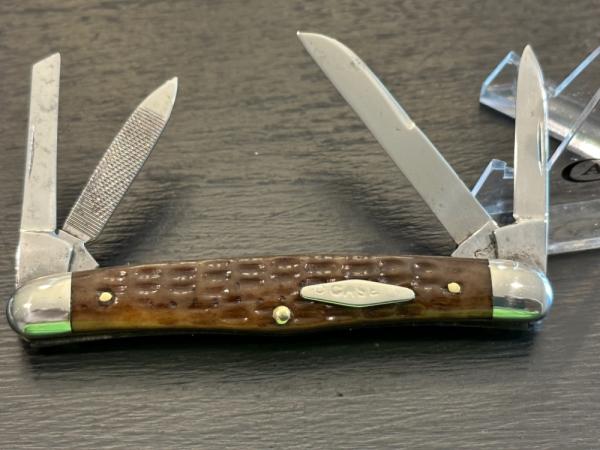 Case Tested XX 1920-39 Green Bone Congress #6470F with Rare Diamond Shield Case Tested XX 1920-39 Green Bone Congress #6470F with Rare Diamond Shield