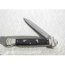 NEW A.G.A. CAMPOLIN 9" MALTESE BRAZILIAN DARK HORN MODIFIED BAYONET BLADE NICKEL SILVER BOLSTERS W/P NEW A.G.A. CAMPOLIN 9" MALTESE BRAZILIAN DARK HORN MODIFIED BAYONET BLADE NICKEL SILVER BOLSTERS W/P