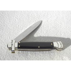 NEW A.G.A. CAMPOLIN 9" MALTESE BRAZILIAN DARK HORN MODIFIED BAYONET BLADE NICKEL SILVER BOLSTERS W/P NEW A.G.A. CAMPOLIN 9" MALTESE BRAZILIAN DARK HORN MODIFIED BAYONET BLADE NICKEL SILVER BOLSTERS W/P