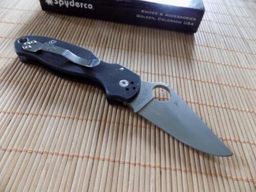 Spyderco Para3 #C223GP, G10 Handles Knife-Used