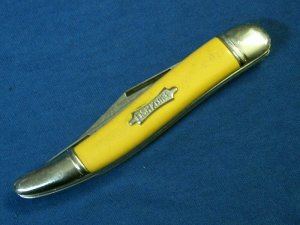 VINTAGE STAG IRELAND FOLDING POCKET TEXAS TOOTHPICK TICKLER FISH KNIFE KNIVES OLD