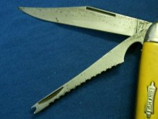 VINTAGE STAG IRELAND FOLDING POCKET TEXAS TOOTHPICK TICKLER FISH KNIFE KNIVES OLD