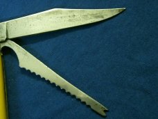 VINTAGE STAG IRELAND FOLDING POCKET TEXAS TOOTHPICK TICKLER FISH KNIFE KNIVES OLD