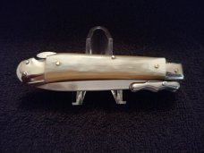 ITALIAN MEDICI STYLE SWING GUARD STILETTO, GORGEOUS HORN