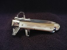 ITALIAN MEDICI STYLE SWING GUARD STILETTO, GORGEOUS HORN