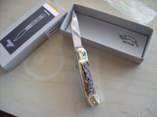 Hubertus Solingen, Germany Small 08 Genuine Fat Stag/Antler 5 3/4 " Open Lilyput Hubertus Solingen, Germany Small 08 Genuine Fat Stag/Antler 5 3/4 " Open Lilyput