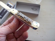 Hubertus Solingen, Germany Small 08 Genuine Fat Stag/Antler 5 3/4 " Open Lilyput Hubertus Solingen, Germany Small 08 Genuine Fat Stag/Antler 5 3/4 " Open Lilyput
