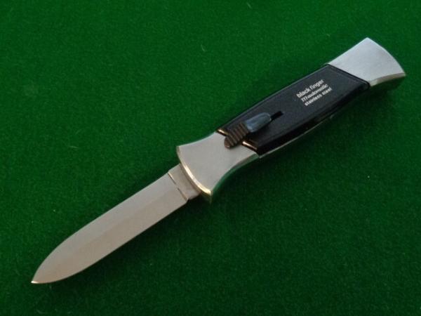 c. 1980's OTF BLACK FINGER 777 Automatic Rostfrei