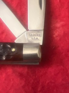 1970 Case XX USA 10 Dote 6202 1/2 Reddish Bone Handles With Two Blades