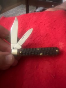 1970 Case XX USA 10 Dote 6202 1/2 Reddish Bone Handles With Two Blades