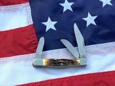 Vintage Parker Alabama USA Stockman Pocket Knife w/ Great Stag Handles - NOS Vintage Parker Alabama USA Stockman Pocket Knife w/ Great Stag Handles - NOS