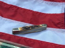 Vintage Parker Alabama USA Stockman Pocket Knife w/ Great Stag Handles - NOS Vintage Parker Alabama USA Stockman Pocket Knife w/ Great Stag Handles - NOS