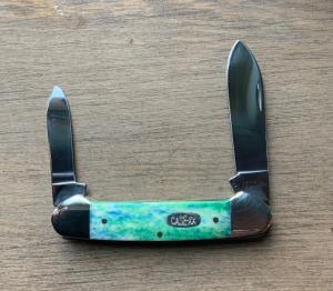 2000 CASE XX Canoe Blue/Green Appaloosa