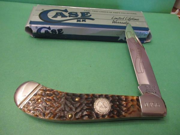 Case XX USA 1991 Dark Brown Saddle Horn Pattern # DB1100 SS For NKCA Case XX USA 1991 Dark Brown Saddle Horn Pattern # DB1100 SS For NKCA