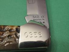 Case XX USA 1991 Dark Brown Saddle Horn Pattern # DB1100 SS For NKCA Case XX USA 1991 Dark Brown Saddle Horn Pattern # DB1100 SS For NKCA