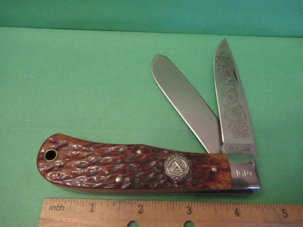 Camillus 1988 Brown Bone Jumbo Trapper Made for the NKCA 