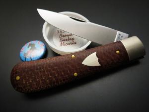 Great Eastern Cutlery #74 Mustang Brown Burlap Micarta GEC 745120