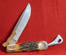 MINT PARKER CUT CO. 5" GENUINE STAG GAME GETTER SAFETY FOLDER 1978-1983