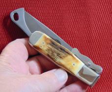 MINT PARKER CUT CO. 5" GENUINE STAG GAME GETTER SAFETY FOLDER 1978-1983