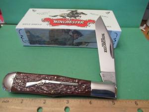Winchester 1994 Rifle Shield Series Burnt Orange Bone Large Coke Bottle Pattern # 19106 1/2