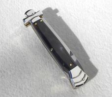 NEW A.G.A. CAMPOLIN 9" MALTESE BRAZILIAN HORN MODIFIED BAYONET BLADE NICKEL SILVER BOLSTERS- W/POUCH NEW A.G.A. CAMPOLIN 9" MALTESE BRAZILIAN HORN MODIFIED BAYONET BLADE NICKEL SILVER BOLSTERS- W/POUCH