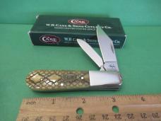Case XX 2006 Antique Bone Rattle Snakeskin Limited Edition Barlow Pattern # 62009 1/2 SS Case XX 2006 Antique Bone Rattle Snakeskin Limited Edition Barlow Pattern # 62009 1/2 SS