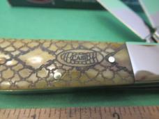 Case XX 2006 Antique Bone Rattle Snakeskin Limited Edition Barlow Pattern # 62009 1/2 SS Case XX 2006 Antique Bone Rattle Snakeskin Limited Edition Barlow Pattern # 62009 1/2 SS