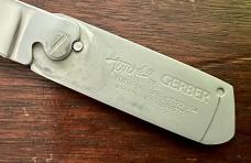 Vintage Gerber Touche Belt Buckle Knife, With Original Box & Paper, Unused Vintage Gerber Touche Belt Buckle Knife, With Original Box & Paper, Unused