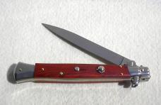 NEW FRANK BELTRAME 11" GENUINE SANTOS MAHOGANY WOOD FLAT GRIND BLADE ITALIAN STILETTO NEW FRANK BELTRAME 11" GENUINE SANTOS MAHOGANY WOOD FLAT GRIND BLADE ITALIAN STILETTO