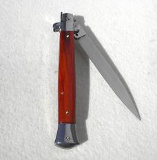 NEW FRANK BELTRAME 11" GENUINE SANTOS MAHOGANY WOOD FLAT GRIND BLADE ITALIAN STILETTO NEW FRANK BELTRAME 11" GENUINE SANTOS MAHOGANY WOOD FLAT GRIND BLADE ITALIAN STILETTO