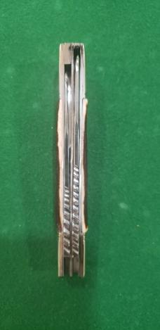 4 5/8" Big Custom Hand Made Bird's Head Bolster Trapper/Premium Stag Handles and File Work 4 5/8" Big Custom Hand Made Bird's Head Bolster Trapper/Premium Stag Handles and File Work