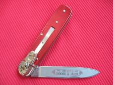Vintage German Boker 712 Leverlock Knife RED BONE - New in Box
