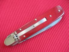 Vintage German Boker 712 Leverlock Knife RED BONE - New in Box
