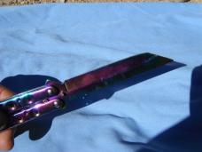 Tanto point Butterfly /  Balisong Knife  4" blade