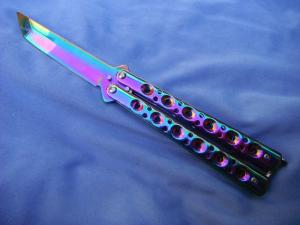 Tanto point Butterfly /  Balisong Knife  4" blade