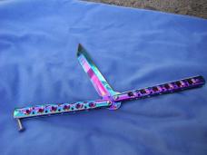 Tanto point Butterfly /  Balisong Knife  4" blade