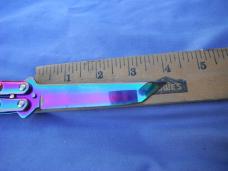 Tanto point Butterfly /  Balisong Knife  4" blade