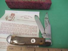 Colonel Coon Knives Smooth Brown Bone Mini Trapper Pattern # 782-13