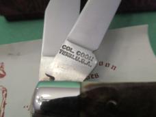 Colonel Coon Knives Smooth Brown Bone Mini Trapper Pattern # 782-13