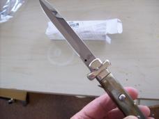 A. G. A. Campolin Dominus Lever Maltese Cross Large 9 Incher Lockback W/Brazilian Horn Handles NIB A. G. A. Campolin Dominus Lever Maltese Cross Large 9 Incher Lockback W/Brazilian Horn Handles NIB