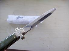 A. G. A. Campolin Dominus Lever Maltese Cross Large 9 Incher Lockback W/Brazilian Horn Handles NIB A. G. A. Campolin Dominus Lever Maltese Cross Large 9 Incher Lockback W/Brazilian Horn Handles NIB