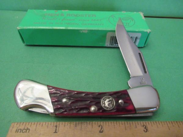 Hen & Rooster Red Bone Lock Back Model # 351 BS Hen & Rooster Red Bone Lock Back Model # 351 BS