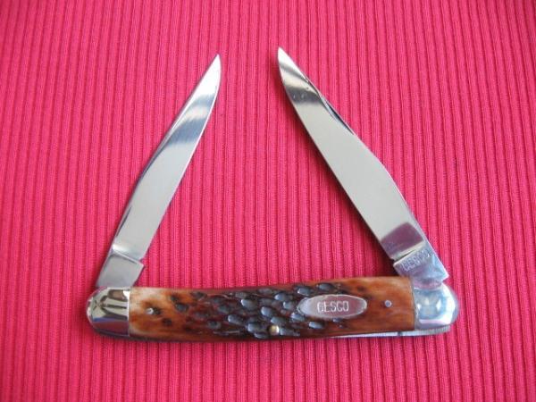 Vintage Italian Pickbone Knife GESCO Two Blade "52 ITALY" Pick Bone - Old Stock! Vintage Italian Pickbone Knife GESCO Two Blade "52 ITALY" Pick Bone - Old Stock!