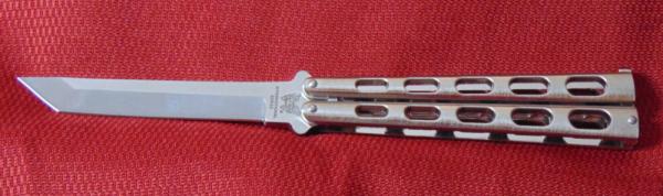 MINT IN BOX PACIFIC CUTLERY CORP. BALI-SONG 138 TANTO CROME-SLOT 4" 1985 JAPAN PRE-BENCH MADE MINT IN BOX PACIFIC CUTLERY CORP. BALI-SONG 138 TANTO CROME-SLOT 4" 1985 JAPAN PRE-BENCH MADE