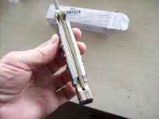 A. G. A. Campolin Lever Maltese Cross Bayonet Large 9 Incher Lockback W/Genuine Stag/Antler NIB A. G. A. Campolin Lever Maltese Cross Bayonet Large 9 Incher Lockback W/Genuine Stag/Antler NIB
