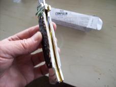 A. G. A. Campolin Lever Maltese Cross Bayonet Large 9 Incher Lockback W/Genuine Stag/Antler NIB A. G. A. Campolin Lever Maltese Cross Bayonet Large 9 Incher Lockback W/Genuine Stag/Antler NIB